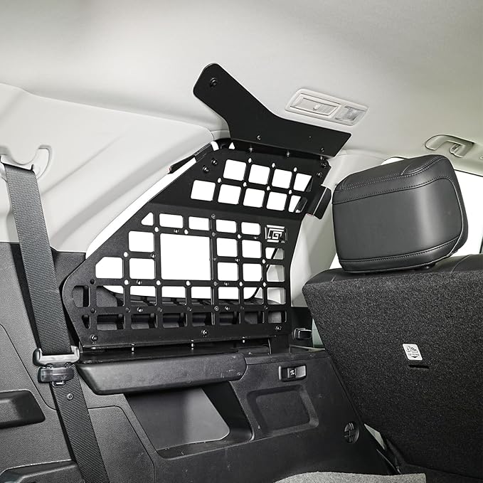 HIGH FLYING Car Accessories for Toyota Sequoia 2023 2024 2025 Modular System Storage Molle Panels Trunk Shelf Storage Trunk Organizer Aluminum Alloy (Side Panel+Trunk Shelf+Roof)