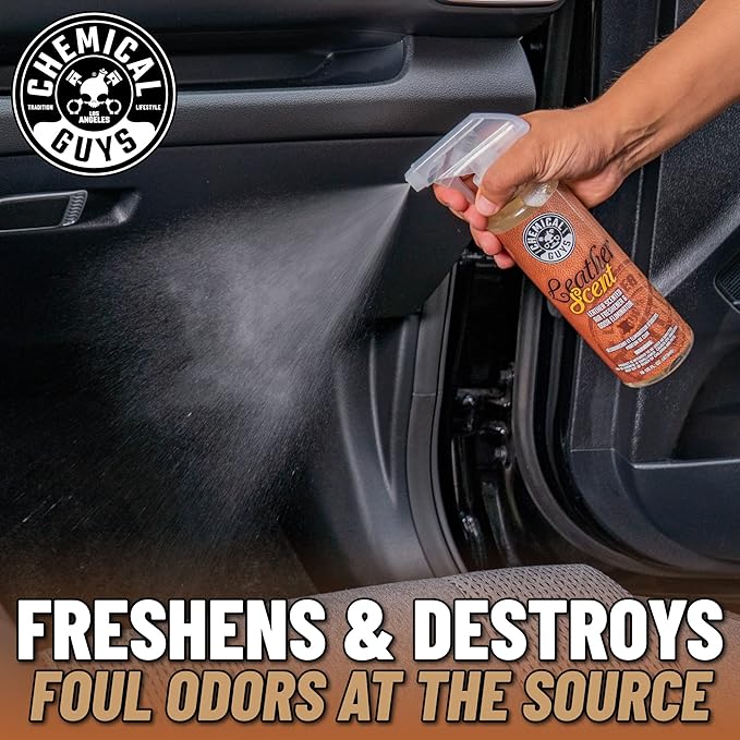 Chemical Guys AIR_301 Best Air Freshener Kit - New Car Scent, Leather Scent & Signature Stripper Scent, (Great for Cars, Trucks, SUVs, RVs & More) (3) 16 fl oz Bottles