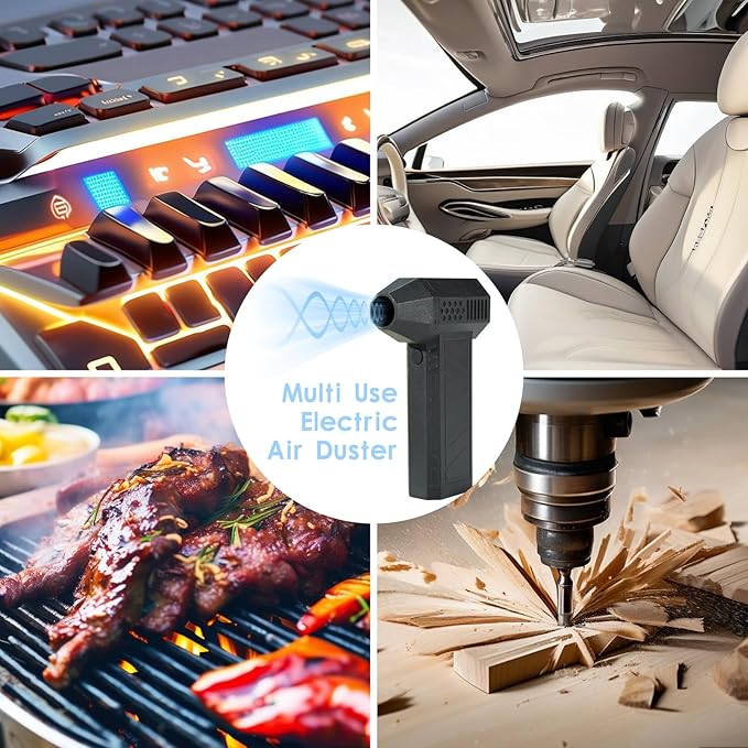 Jet Dry Blower, KYWYOYOU Jet Dry mini Blower, Electric Air Duster, Jet Fan 120000 RPM Wind Speed, Jet Blower car Dryer for Car,Cleaning, Camping.