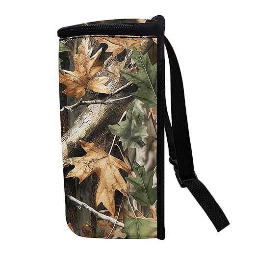 Camouflage Hunting Forest Car Trash Can with Adjustable Straps Car Trash Bin Auto Garbage Can Multipurpose Storage Box for Vehicle Travel Camping Picnicing