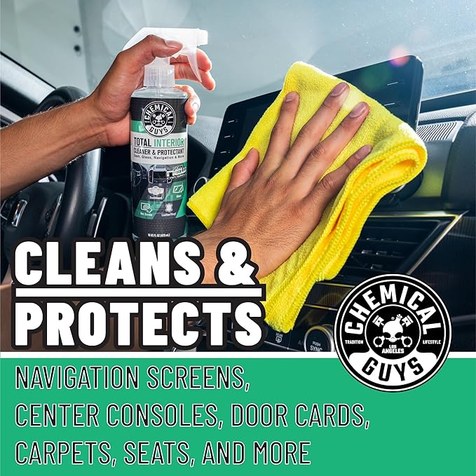 Chemical Guys SPI2341602 Total Interior Cleaner and Protectant, New Car Smell, (Safe for Cars, Trucks, SUVs, Jeeps, RVs & More) 2-16 fl oz