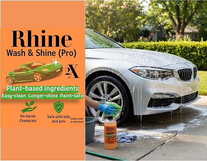 Plant-based Eco-friendly Car Wash Soap, Non-Toxic, High-Foam, Concentrated Premium Car cleaning soap