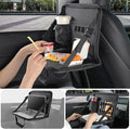 JOYTUTUS Steering Wheel Tray, Back Seat Headrest Tray for Eating Food and Drink, Work Table for Writing and Steering Wheel Laptop Desk, Car Organizer for Commuters, Travel, Family (16.1'' x 10'')