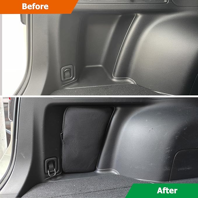 Trunk Upgrade, Trunk Organizer Pocket Bag, Trunk Cubby Storage bag, Cargo side pocket For Subaru Forester SK 2024 2023 2022 2021 2020 2019,Only For Driver's Side, Black, 1 pc