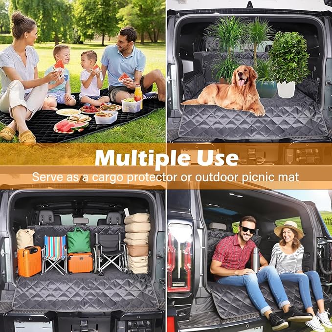 for Hummer EV SUV 1 Car Trunk Organizer Storage Cargo and 1 Rear Trunk Cargo Liner for Hummer EV SUV Accessories 2024 2025 2026