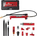 10 Ton (20,000 lbs Capacity) Porta Power Jack Hydraulic Ram Auto Body Frame Collision Repair Kit Set, 16-Pcs, with Blow Mold Carrying Case for Cars, Trucks, SUVs & More