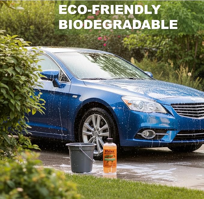 Plant-based Eco-friendly Car Wash Soap, Non-Toxic, High-Foam, Concentrated Premium Car cleaning soap