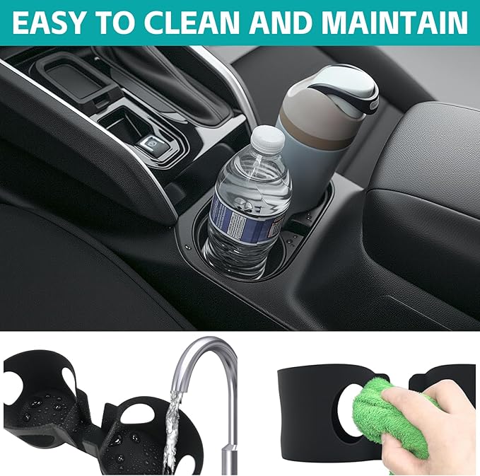 Cup Holder Organizer Compatible with 2023-2025 Chevy Colorado/GMC Canyon Accessories, Noise-Free Water & Dust Proof Insert Console Drink Holder Protector for 23-25 Chevrolet Colorado
