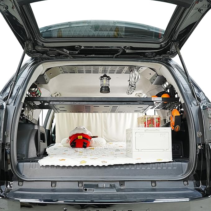 HIGH FLYING for Toyota 4Runner 2010-2024 Modular Storage Roof Overhead Molle Panel System Shelf Rack Trunk Organizer Car Accessories Aluminum (Installation requires Side Panels)