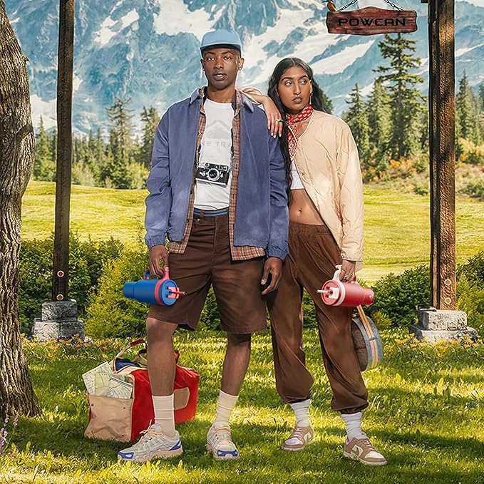 POWCAN 40 oz Tumbler with Handle, 2-in-1 Straw and Sip Lid, Leakproof, Dishwasher Safe, Insulated Stainless Steel Travel Coffee Mug, Keeps Cold for 34 Hours, Fits in Car Cup Holder (Agave)