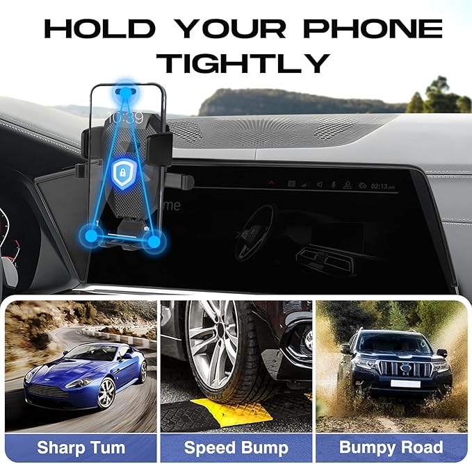 Car Phone Holder for BMW X5 2019-2023/X6 2020-2023/X7 2019-2022 Accessories,Adjustable Screen Phone Mount ONLY for 12.3 inch,Hands-Free Ultra Stable X5/X6/X7 Phone Stand