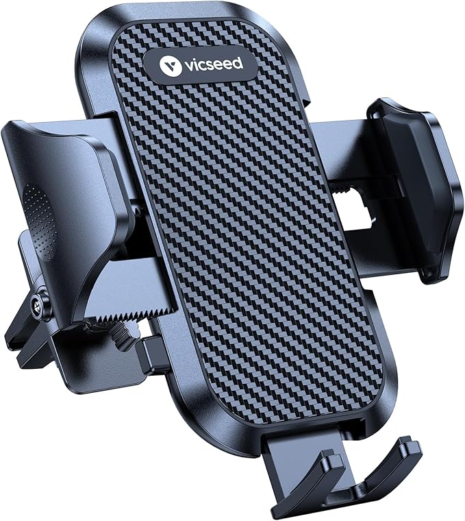 VICSEED 2026 Upgrade Ultra Stable Car Phone Holder Mount [Never Fall Off & Won't Break] Universal Air Vent Phone Mount for Car Easy Clamp Phone Holders for Your Car for iPhone 17 Pro Max 16 15 14 13