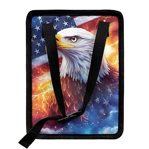 Eagle Car Trash Bag for Back Seat Auto Garbage Cans Vehicle Trash Bags Bins American Flag Auto Accessories Interior Car Organizer Bag