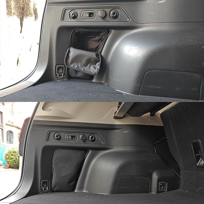 Trunk Upgrade, Trunk Organizer Pocket Bag, Trunk Cubby Storage bag, Cargo side pocket For Subaru Forester SK 2024 2023 2022 2021 2020 2019,Only For Driver's Side, Black, 1 pc