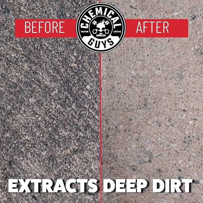 Chemical Guys ACC508 Heavy Duty Spinner Multi-Surface Drill Brush Attachment (Fits Any Standard Drill - Power Scrubber Removes Heavy Stains, Dirt & Grime from Grout, Tubs & Showers), Red