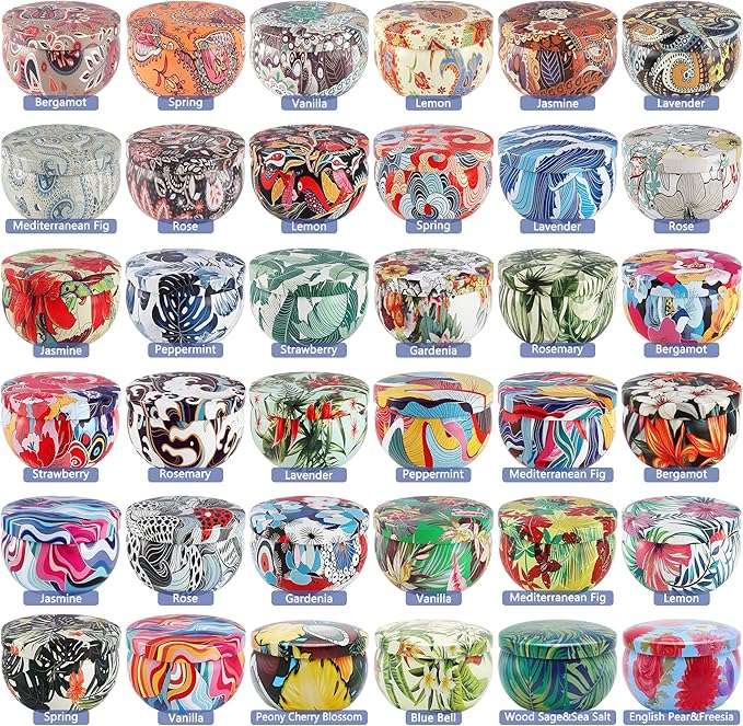 Set 36Pack Scented Candles,Candvent Calendar 2025,Gifts Soy Wax Travel Tin Jar Candles for Home 2.5 OZ jar Candles for Mom for Christmas, Birthday, Thanksgiving, Mother's Day