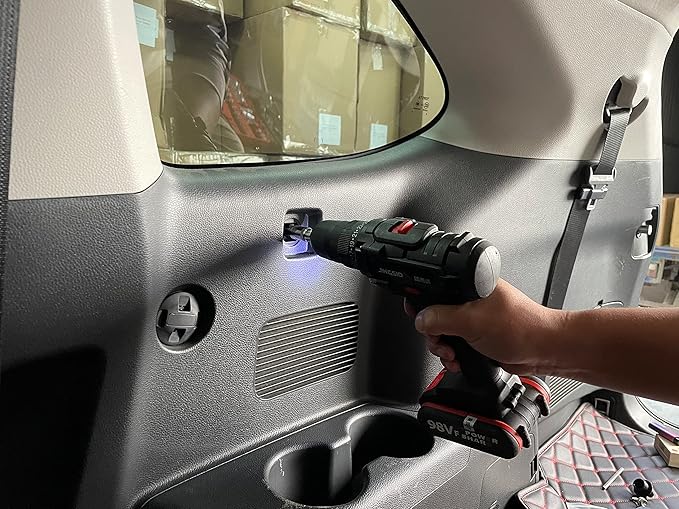 HIGH FLYING for Toyota Highlander 2020-2024 Car Accessories Modular Storage Molle Panel Shelf Luggage Carrier Trunk Organizer Aluminum Alloy A Set (Side Panel+ Shelf)