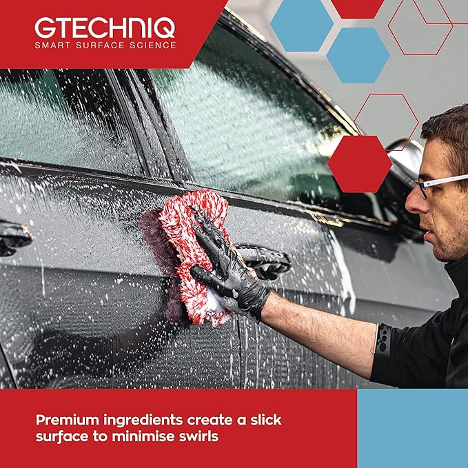 GTECHNIQ W1 GWash - High Foam Content; Breaks Bond Between Dirt Film and Paintwork; Lubricates for Minimal Surface Abrasion; Maximum Gloss Retention; Reduced Micro Scratching (5 Liters)