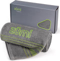 Zumi 100% Cotton Quick Dry Large Travel Towel - Soft, Thin, Compact, Highly Absorbent, Lightweight Camping Towel for Beach, Gym, Bath, Shower, Swimming, Dorm, RV - Gray