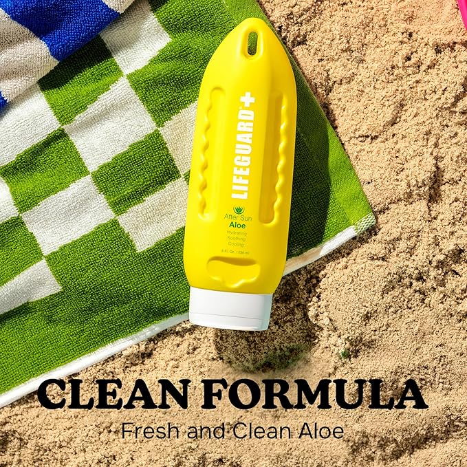 LIFEGUARD After Sun Aloe Gel - Cooling and Soothing Aloe Gel for After Sun Care and Sunburn Relief, Instant Hydration and Moisturizer, Lightweight Texture - 8 fl. oz.
