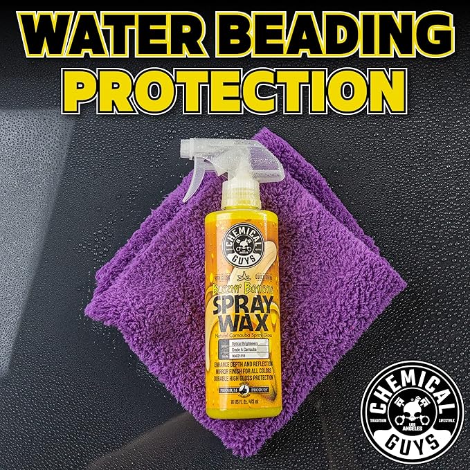 Chemical Guys Blazin' Banana Spray Wax, Natural Carnauba Gloss, Safe for Cars, Trucks, SUVs, RVs & More, Extra Large 32 fl oz