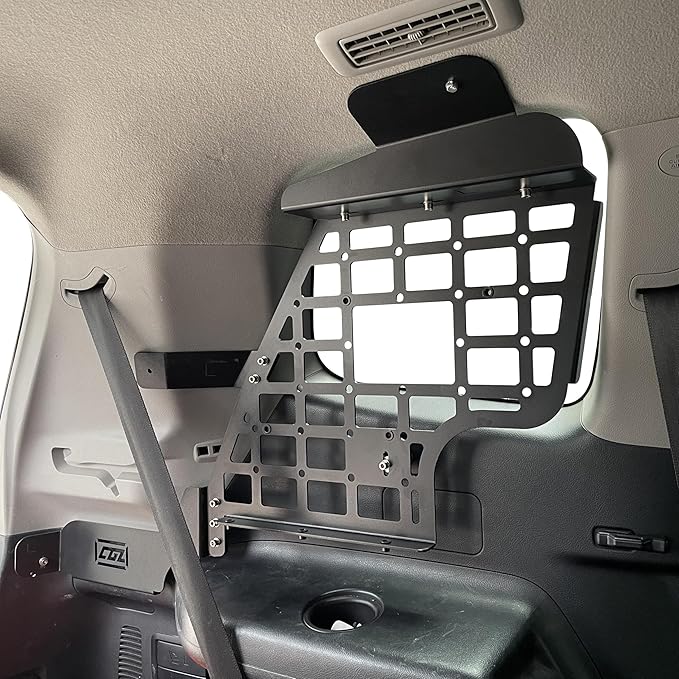 HIGH FLYING for Toyota Highlander 2008-2013 Car Accessories Modular Storage Molle Panel Shelf Luggage Carrier Trunk Organizer Aluminum Alloy A Set (Side Panel)