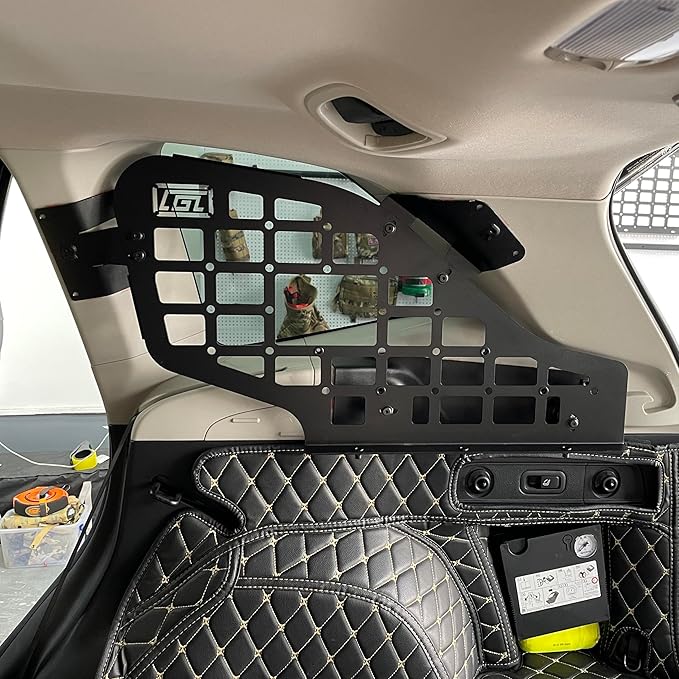 HIGH FLYING for Subaru Forester 2019-2024 Car Accessories Modular Storage Molle Panels System Trunk Shelf Luggage Storage Carrier Trunk Organizer Aluminum Alloy (Side Panels)