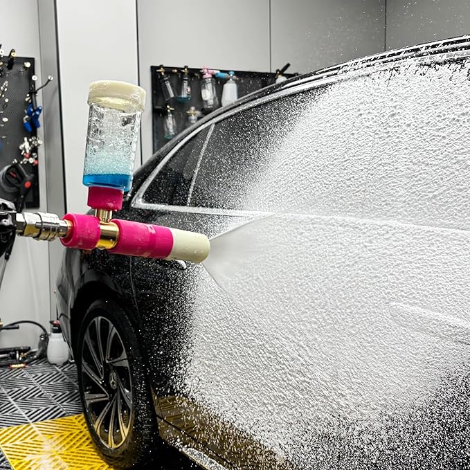 Tool Daily Foam Cannon for Pressure Washer, Original Soap Cannon for Car Washing, 5 Power Washer Spray Nozzles, 1/4 Inch Quick Connector