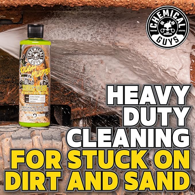 Chemical Guys Tough Mudder Foaming Heavy Duty Car Wash Soap - Soap for Foam Cannons, Foam Guns, or Buckets - Safe for Trucks, ATVs, RVs, and Off-Road Vehicles - 64 oz Lemon Scent
