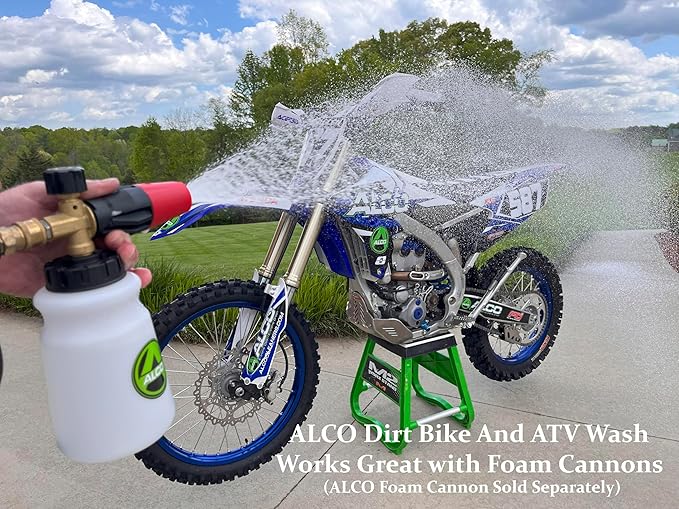 ALCO Dirt Bike and ATV Wash - All-Natural, Powerful, Eco-Friendly Cleaner - Safe for Aluminum, Plastics, and Seals, 1 Gallon, Pack of 1