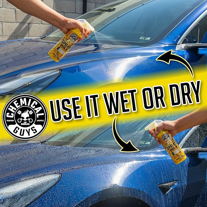 Chemical Guys Blazin' Banana Spray Wax, Natural Carnauba Gloss, Safe for Cars, Trucks, SUVs, RVs & More, Extra Large 32 fl oz