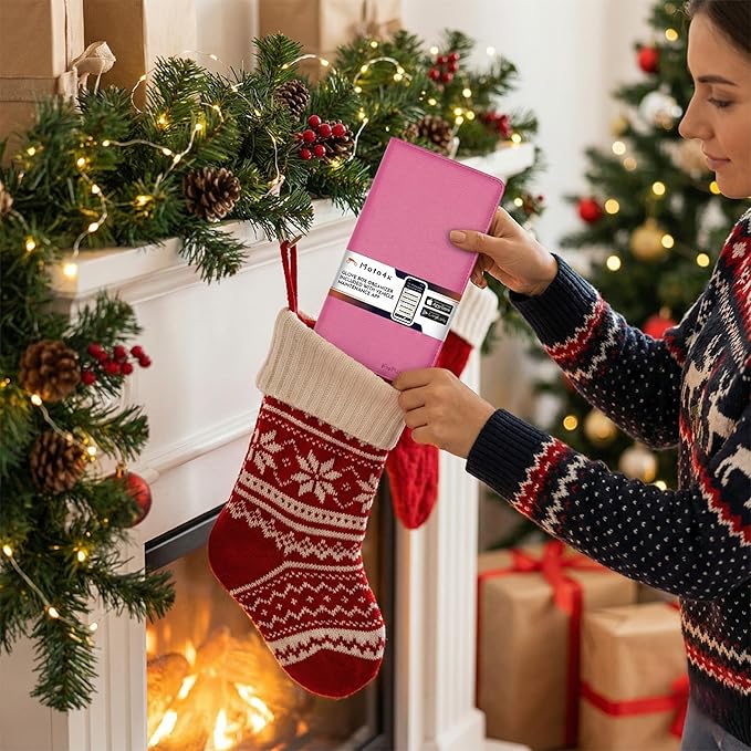 Pink Magnetic Shut Insurance and Registration Holder, Premium PU Leather Glove Box Organizer for Car, Popular Car Accessories for Girls, Organize Vehicle Documents with style, Size 9.5 in x 5.1 in