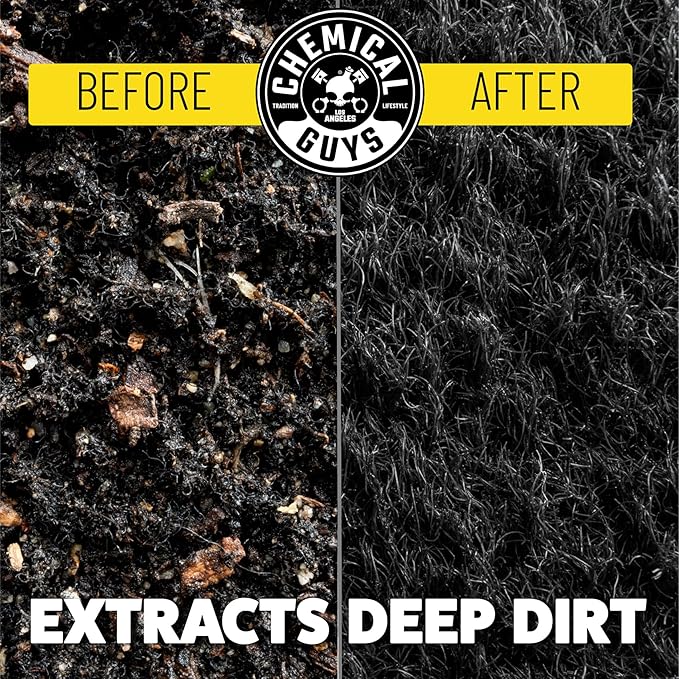 Chemical Guys ACC507 Medium Duty Spinner Multi-Surface Drill Brush Attachment (Fits Any Standard Drill - Power Scrubber Removes Stains & Cleans Floor Mats, Upholstery & Carpets), Yellow