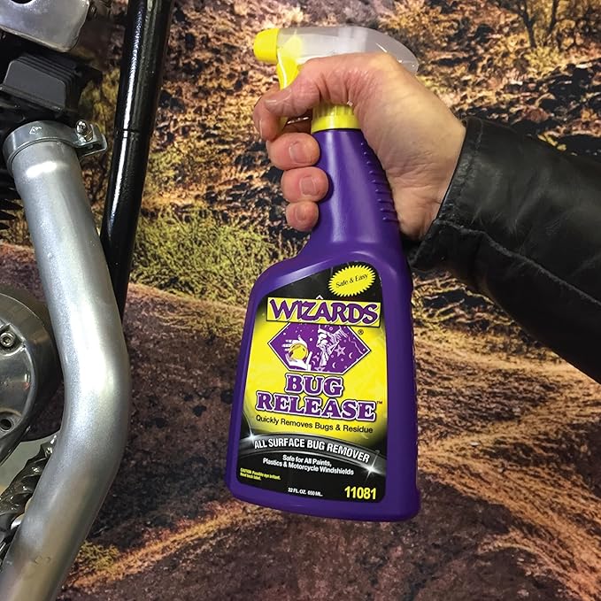 Wizards Bug Release - All Surface Bug Remover and Wash for All Vehicles - Softens and Neutralizes Acidic Bug Protein - Doubles as Spot Cleaner and Pre-Soak Car Cleaner - 22 Fl Oz