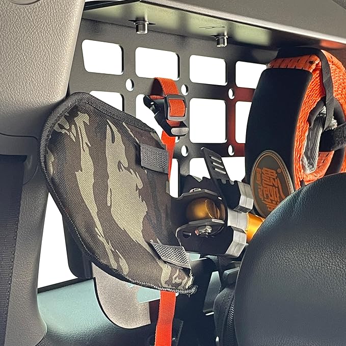 HIGH FLYING for Toyota Highlander 2008-2013 Car Accessories Modular Storage Molle Panel Shelf Luggage Carrier Trunk Organizer Aluminum Alloy A Set (Side Panel)