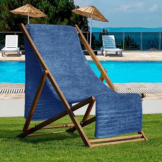 Tens Towels Pack of 1 Jumbo Bath Sheet 40 x 80 Inches, Extra Large & Light Weight, Quicker to Dry, 100% Cotton, Super Soft & Absorbent, Perfect to Wrap Yourself in, Blue