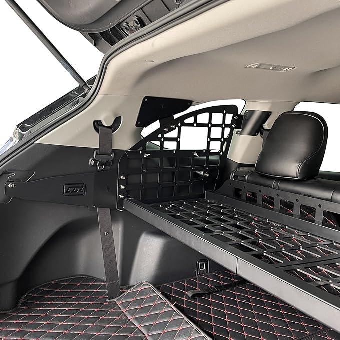 HIGH FLYING for Toyota Highlander 2020-2024 Car Accessories Modular Storage Molle Panel Shelf Luggage Carrier Trunk Organizer Aluminum Alloy A Set (Side Panel)