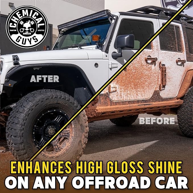 Chemical Guys EQP339 TORQ Professional Foam Cannon & Tough Mudder Truck Wash, Off Road ATV Heavy Duty Soap, 128 fl oz (1 Gallson), Lemon Scent