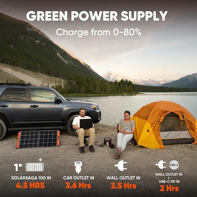 Jackery Portable Power Station Explorer 300 with Carrying Bag, 293Wh Backup Lithium Battery, Solar Generator for Outdoors Camping Travel Hunting Blackout (Solar Panel Optional)