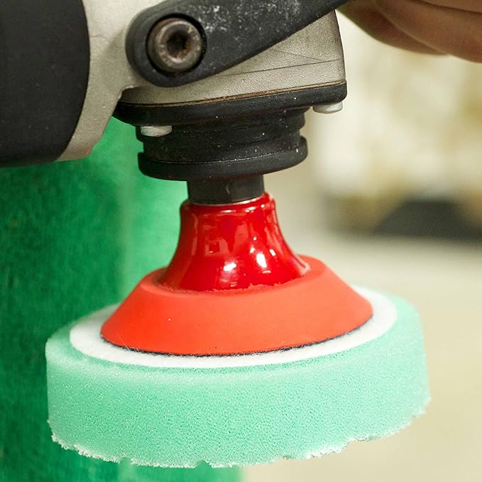 Chemical Guys TORQ R5 Rotary Backing Plate with Hyper Flex Technology, Red (3 Inch)