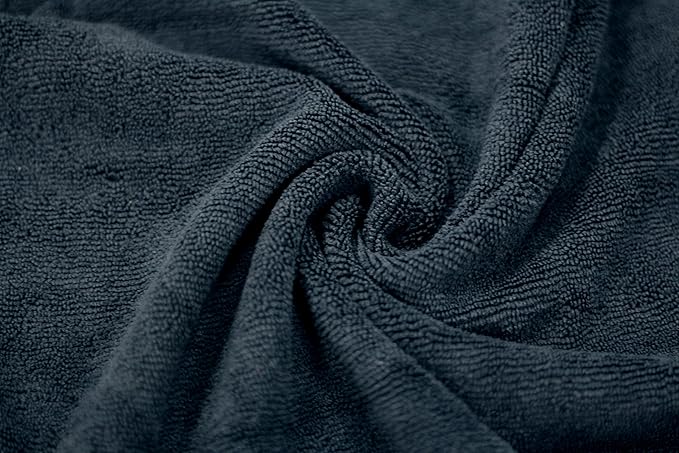 Maxshine Microfiber Detailing Towel 16” x 24” (330GSM) – Ultra-Soft Black Towel with Red Sewn Border | Lint-Free, Scratch-Free | Auto, Boat & Marine Polishing, Cleaning & Interior Detailing