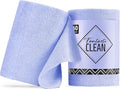 Fantasticlean Microfiber Cleaning Cloth Roll -60 Pack, Tear Away Paperless Towels, 8" x 8", Reusable Washable Rags, for House Kitchen, Pet, Office, Indoor Outdoor, Compact and Portable (Light-Purple)