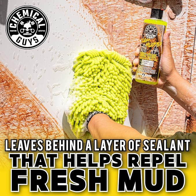 Chemical Guys Tough Mudder Foaming Heavy Duty Car Wash Soap - Soap for Foam Cannons, Foam Guns, or Buckets - Safe for Trucks, ATVs, RVs, and Off-Road Vehicles - 64 oz Lemon Scent