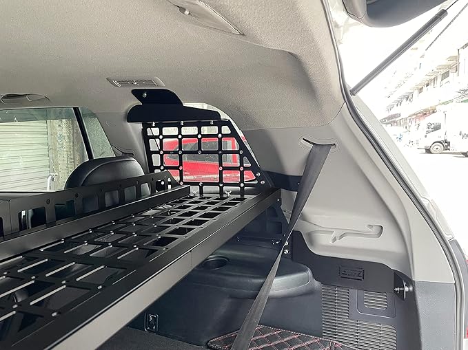 HIGH FLYING for Toyota Highlander 2008-2013 Car Accessories Modular Storage Molle Panel Shelf Luggage Carrier Trunk Organizer Aluminum Alloy A Set (Side Panel)