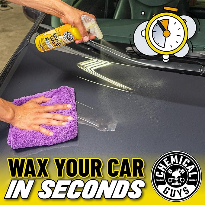 Chemical Guys Blazin' Banana Spray Wax, Natural Carnauba Gloss, Safe for Cars, Trucks, SUVs, RVs & More, Extra Large 32 fl oz