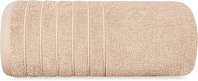 Tens Towels Pack of 1 Jumbo Bath Sheet 40 x 80 Inches, Extra Large & Light Weight, Quicker to Dry, 100% Cotton, Super Soft & Absorbent, Perfect to Wrap Yourself in, Beige