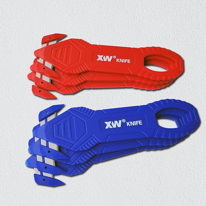 XW Safety Box Cutter, Carton and Package Opener of Assorted Colors, 6-Pack