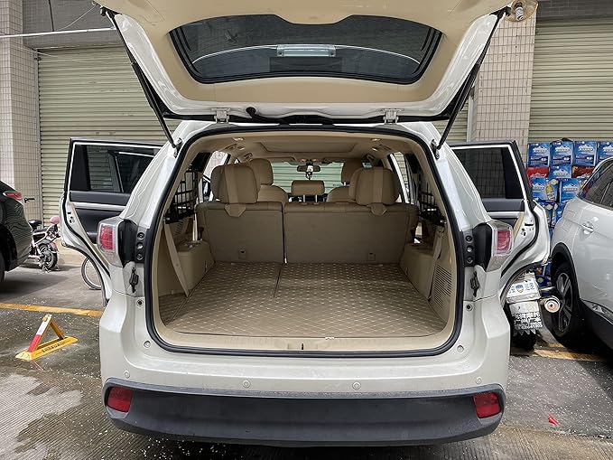 HIGH FLYING for Toyota Highlander 2014 2015 2016 2017 2018 2019 Car Accessories Modular Storage Molle Panel Shelf Luggage Carrier Trunk Organizer Aluminum (Side Panel)