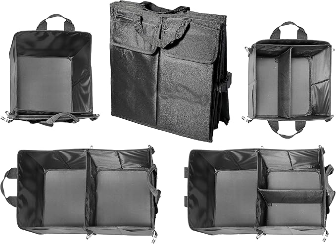 VViViD Collapsible Heavy-Duty Large Nylon Car Trunk Storage Organizer Bin