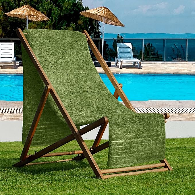 Tens Towels Pack of 1 Jumbo Bath Sheet 40 x 80 Inches, Extra Large & Light Weight, Quicker to Dry, 100% Cotton, Super Soft & Absorbent, Perfect to Wrap Yourself in, Green